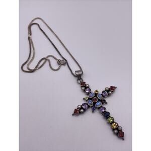 Nicki Butler 925 Sterling Silver cross Necklace